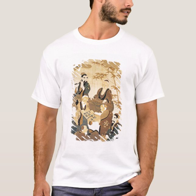 Camiseta Sete sábios na floresta de bambu (Frente)