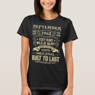 Camiseta Setembro 1962 60 anos 60 anos