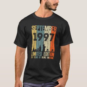 Camiseta Setembro 1997 26 Aniversário 26 Anos 1997 Nascimen
