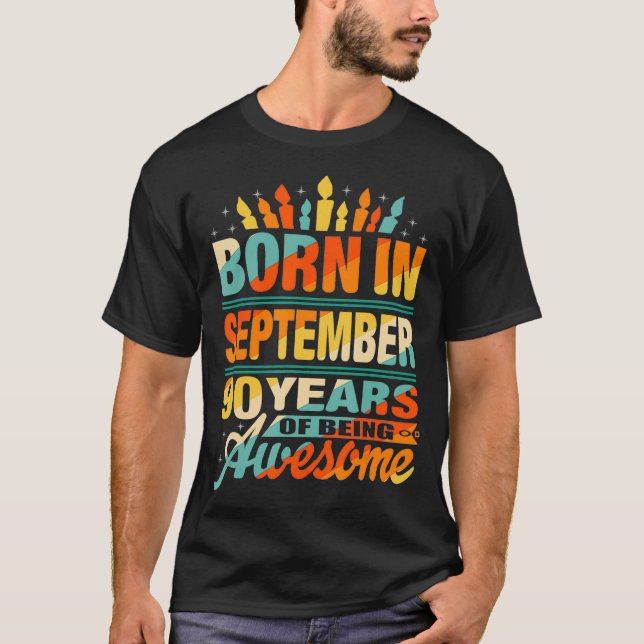 Camiseta Setembro De 1931, 190 Anos, 90 de Aniversário, Ban (Frente)