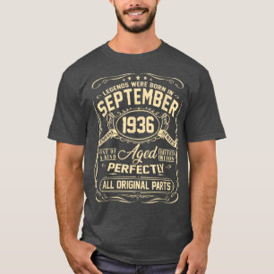 Camiseta Setembro de 1936 86º Aniversário Presente aos Home