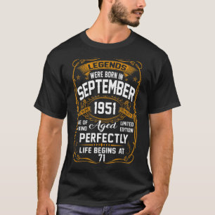Camiseta Setembro De 1951 71ruas Aniversário 71 Anos Vítima