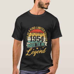 Camiseta Setembro De 1954, Uma Das Edição Da Kind Ltd, Aged