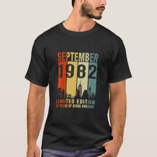 Camiseta Setembro De 1982 Edição Limitada De 40 Anos De Ser