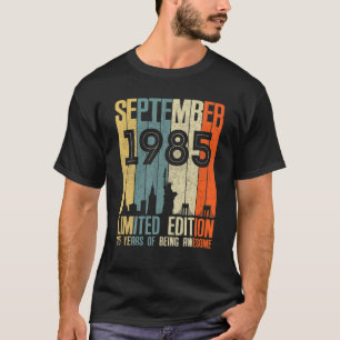 Camiseta Setembro De 1985 T 35 Anos 1985 Apresente De Anive