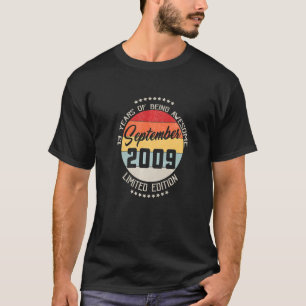 Camiseta Setembro De 2009 13 Aniversário De 13 Anos De Aten