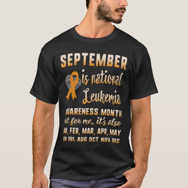 Camiseta Setembro é guerra de conscientização da leucemia n (Frente)