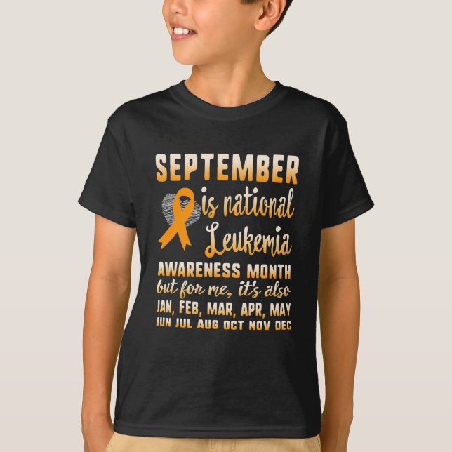 Camiseta Setembro é guerra de conscientização da leucemia n (Frente)