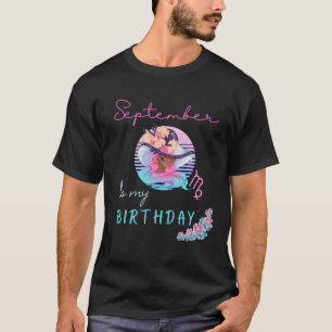 Camiseta Setembro é meu mês de aniversário Virgo Zodiac Wom