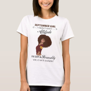 Camiseta Setembro Garota que eu não tenho atitude no anive