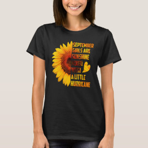 Camiseta Setembro Girls Sunshine Mistura Furacão Sunflower