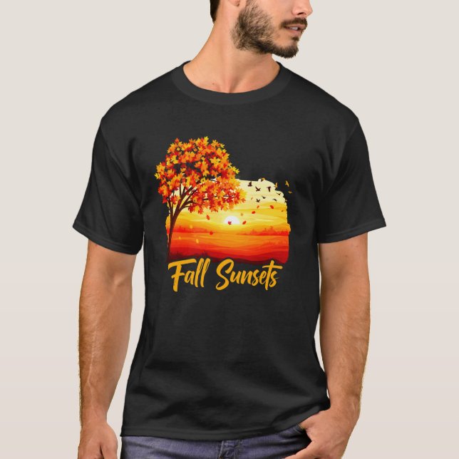 Camiseta Setembro - Pôr do Sol de Outono (Frente)