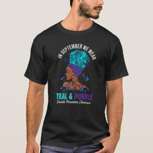 Camiseta Setembro Usamos Verde Turquesa Roxo Prevenção ao S