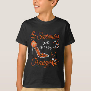 Camiseta Setembro Vestimos Mês de Consciência da Leucemia L