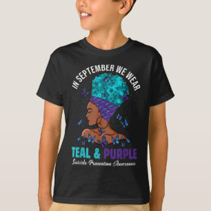 Camiseta Setembro Vestimos Prevenção ao Suicídio de Roxo Te