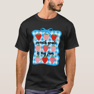 Camiseta Sétima Série é Minha Paixão Morango 7º Ano Ensino