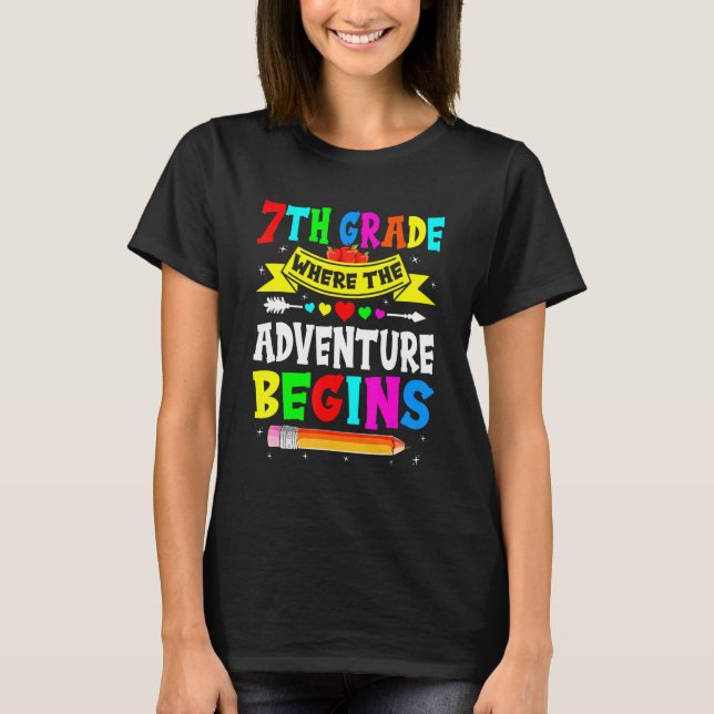 Camiseta Sétimo Grau Em Que A Aventura Começa 7 (Frente)