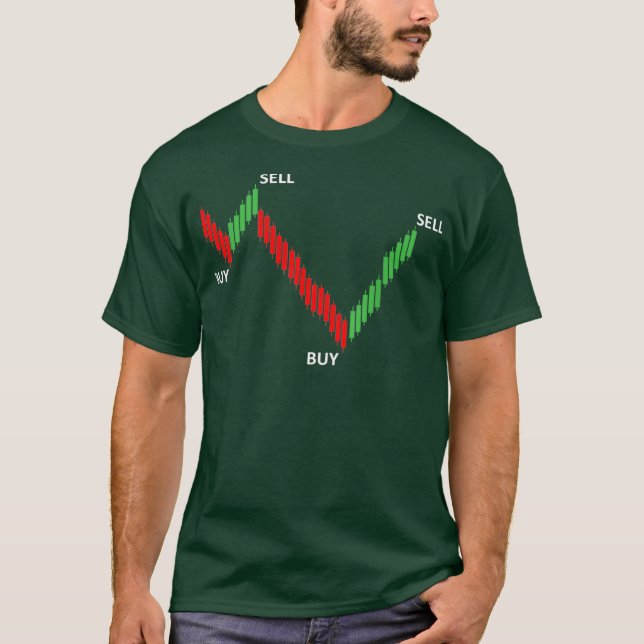 Camiseta Setor de negociação de ações de venda de comprares (Frente)