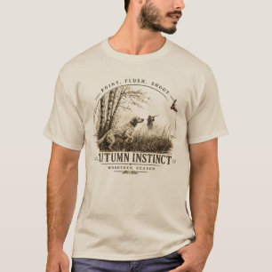Camiseta Setter Inglês, caça à galinhola