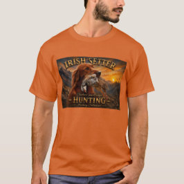 Camiseta Setter Irlandês com Perdiz Chucar ,Arte