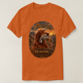 Camiseta Setter Irlandês com Perdiz Chucar ,Arte