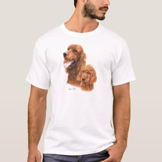 Camiseta Setter irlandês & filhote de cachorro