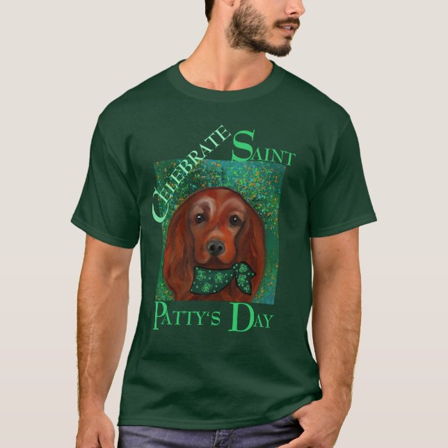 Camiseta Setter Vermelho Irlandês     (Frente)