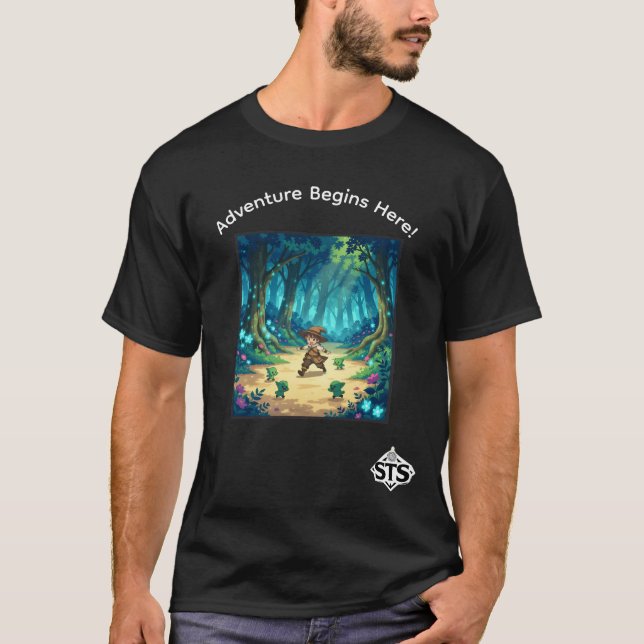 Camiseta Setting the Stage Adventure Begins Here TShirt (Frente)