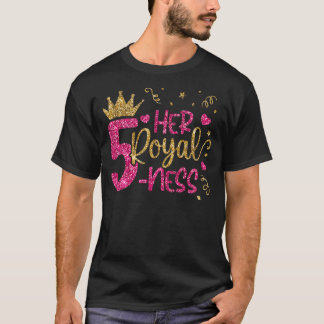 Camiseta Seu 5 Real 5 Ness Feliz Aniversário De 5 Anos