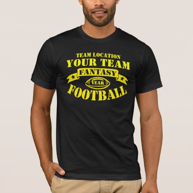 CAMISETA SEU ANO DO FUTEBOL DA FANTASIA DA EQUIPE (Frente)