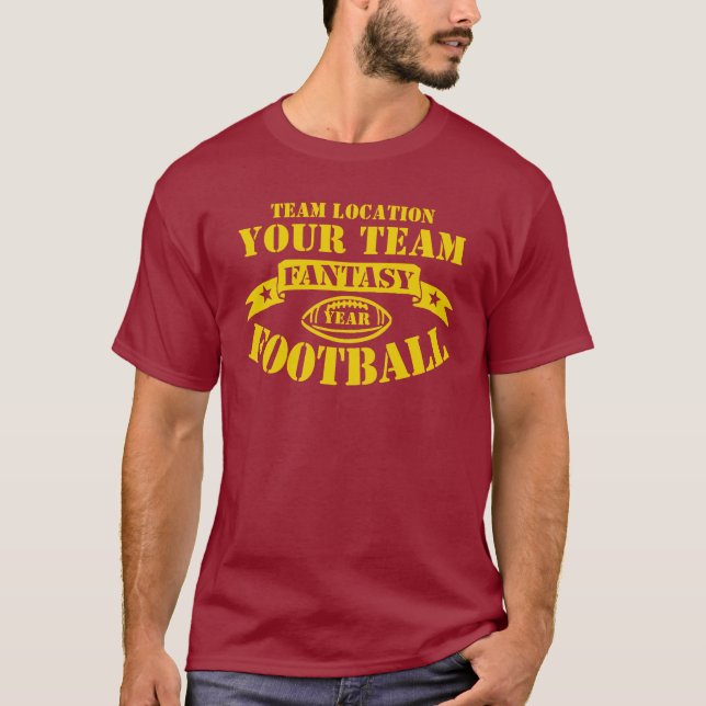 CAMISETA SEU ANO DO FUTEBOL DA FANTASIA DA EQUIPE (Frente)