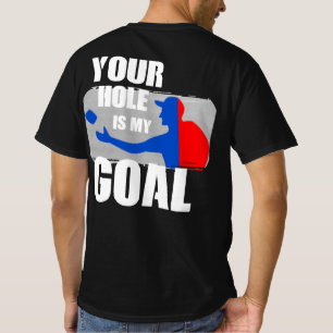 Camiseta Seu Buraco É Meu Corno De Goal Engraçado Present