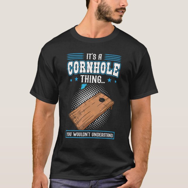 Camiseta Seu Buraco É Meu Objetivo  Cornhole (Frente)