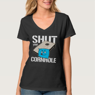Camiseta Seu Buraco é meu Objetivo Cornhole cale a boca