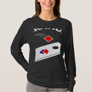 Camiseta Seu Buraco É Meu Objetivo Cornhole Equipe Bean Bag