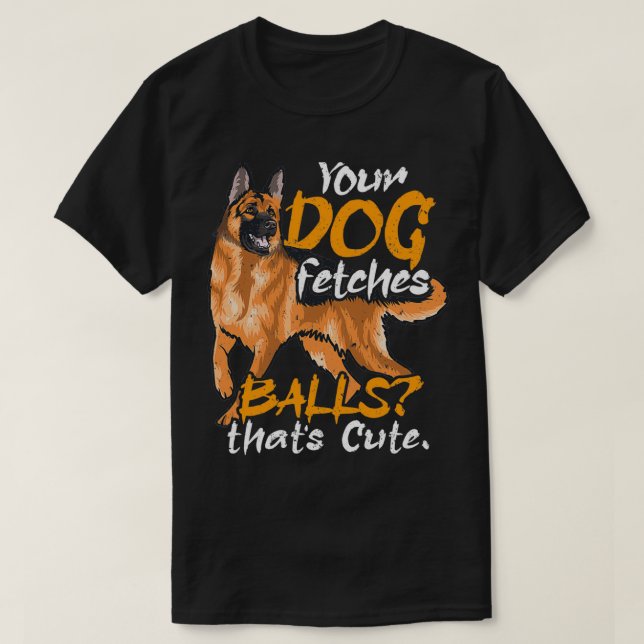 Camiseta Seu Cachorro Chega Polícia de Cachorro da Polícia (Frente do Design)