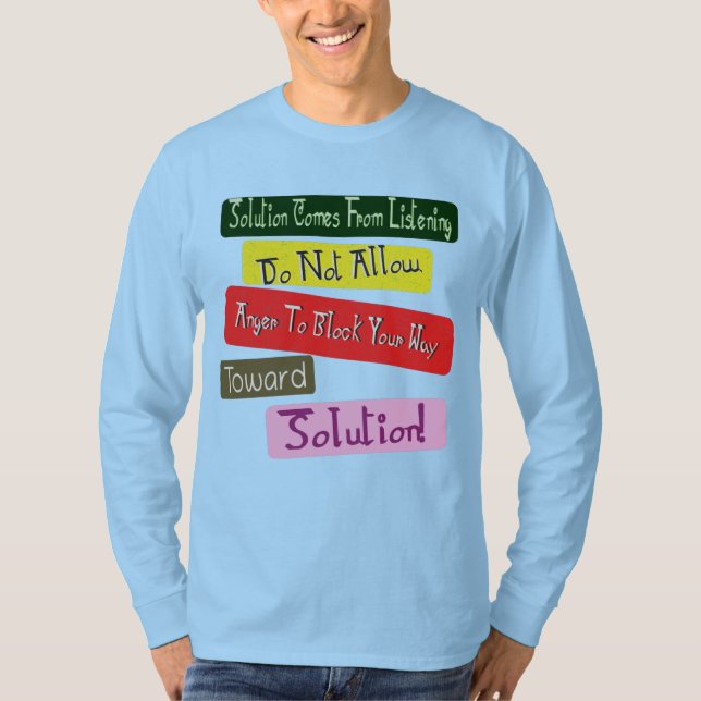 Camiseta "Seu Caminho Para A Solução" Design. Comprar Agora (Frente)