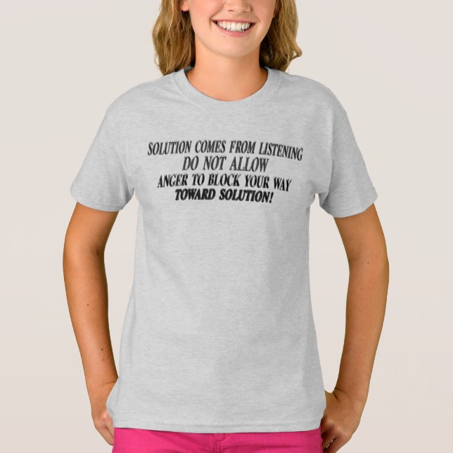 Camiseta "Seu Caminho Para A Solução" Design. Comprar Agora (Frente)