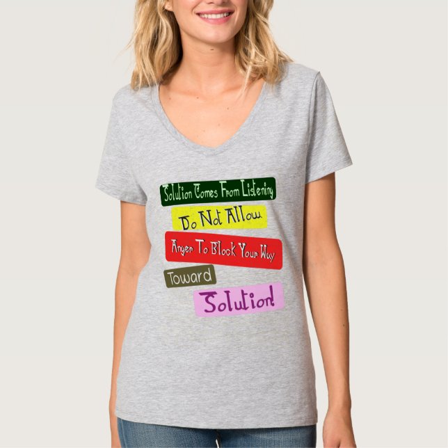 Camiseta "Seu Caminho Para A Solução" Design. Comprar Agora (Frente)