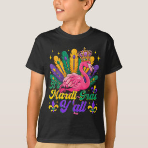 Camiseta Seu Carnaval de Mardi Gras Flamingo Engraçado Nova