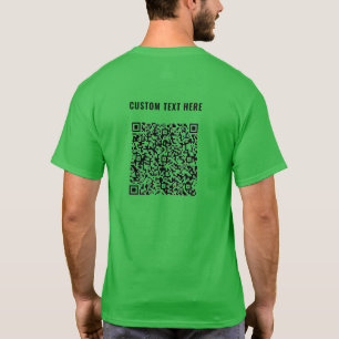 Camiseta Seu código QR com T-Shirt Personalizado de Texto P
