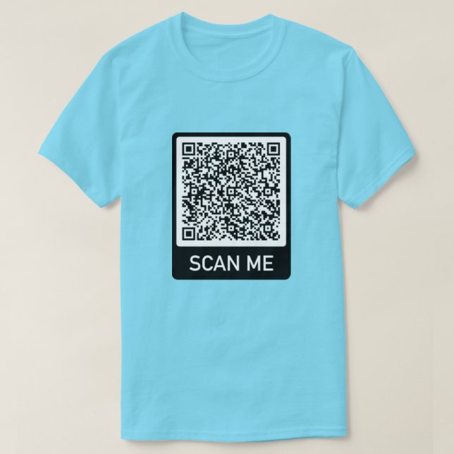 Camiseta Seu código QR me digitaliza T-Shirt engraçado pers (Frente do Design)