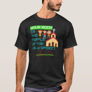 Camiseta Seu corpo fez o templo do espírito sagrado dentro