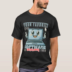 Camiseta Seu desenvolvedor de software favorito