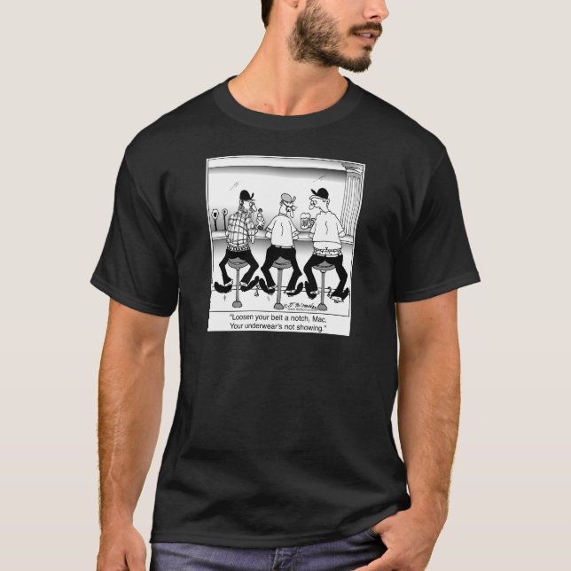 Camiseta Seu desgaste inferior que não mostra (Frente)