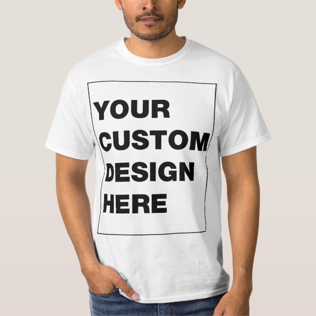 Camiseta Seu design personalizado aqui (Frente)