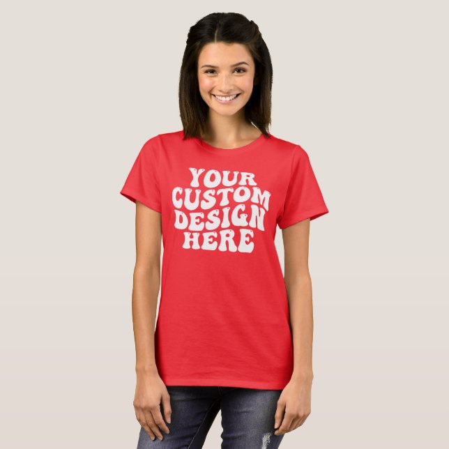 Camiseta Seu design personalizado aqui (Frente Completa)