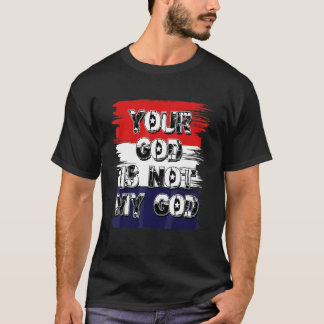 Camiseta Seu Deus Não É Meu Deus Declaração Ateu Agnóstico