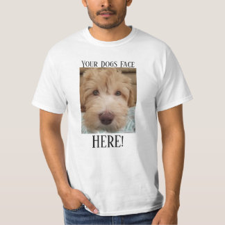 Camiseta Seu dos cães da cara t-shirt branco aqui
