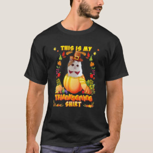 Camiseta Seu É Meu Gato Exótico de Pelo Curto de Hanksgivin